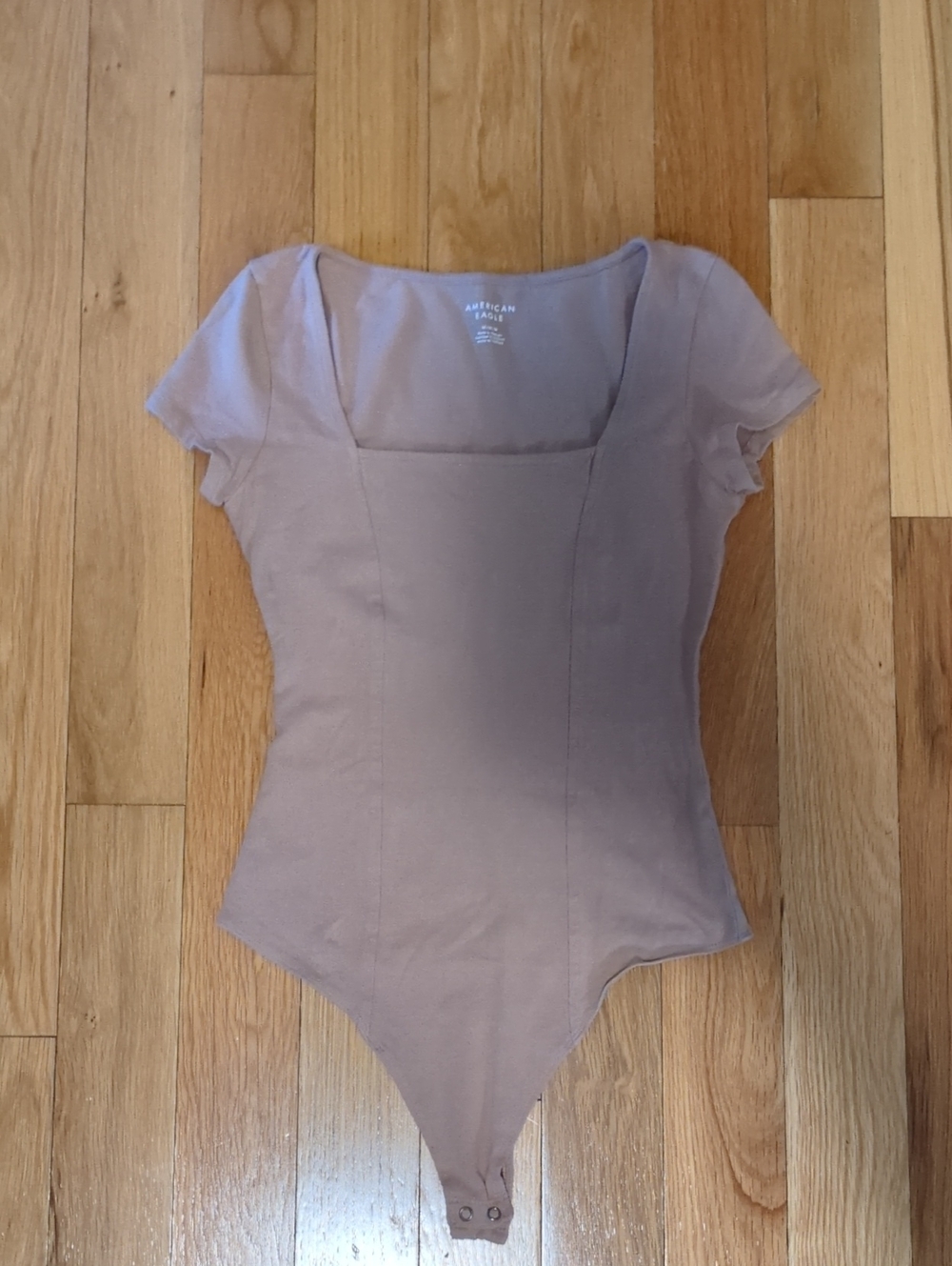 AE Dusty Square-Neck Short Sleeve Bodysuit